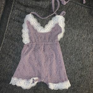 Baileys Blossoms halter onesie